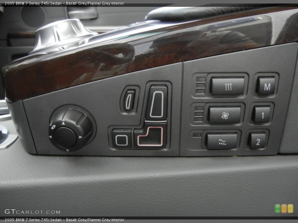 Basalt Grey/Flannel Grey Interior Controls for the 2005 BMW 7 Series 745i Sedan #59000467