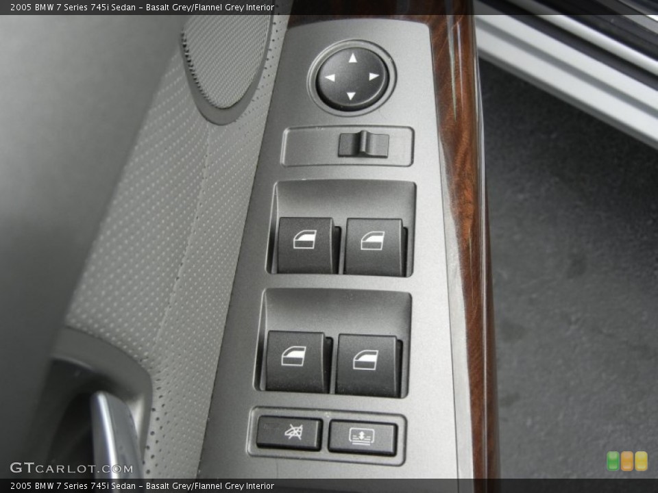 Basalt Grey/Flannel Grey Interior Controls for the 2005 BMW 7 Series 745i Sedan #59000470