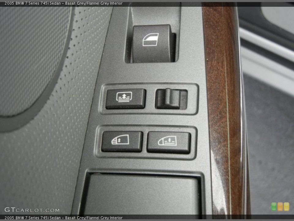 Basalt Grey/Flannel Grey Interior Controls for the 2005 BMW 7 Series 745i Sedan #59000479
