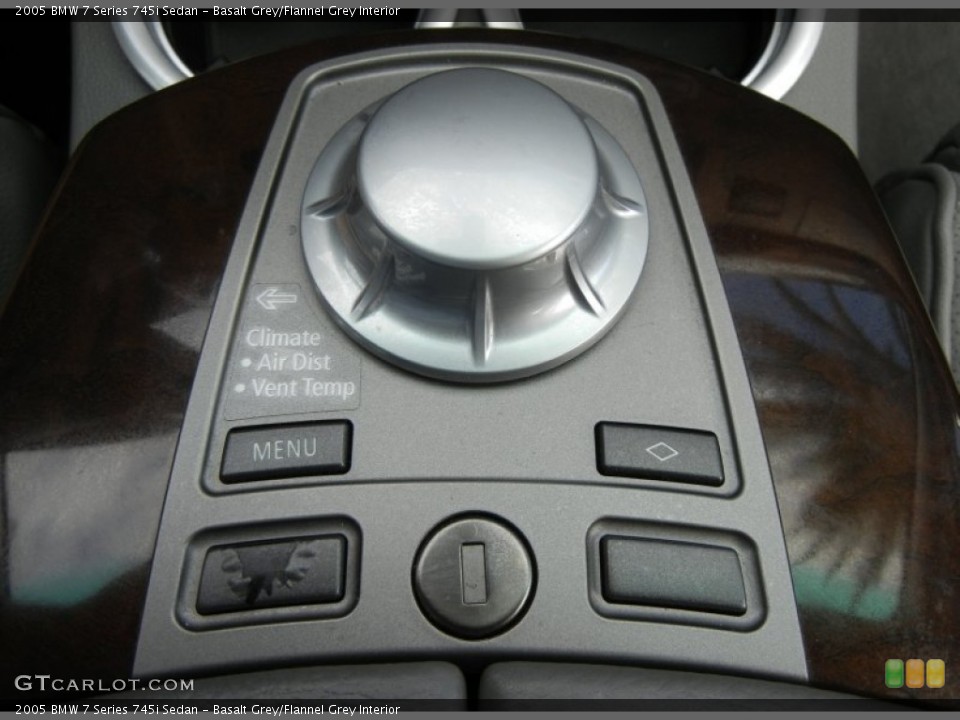 Basalt Grey/Flannel Grey Interior Controls for the 2005 BMW 7 Series 745i Sedan #59000512