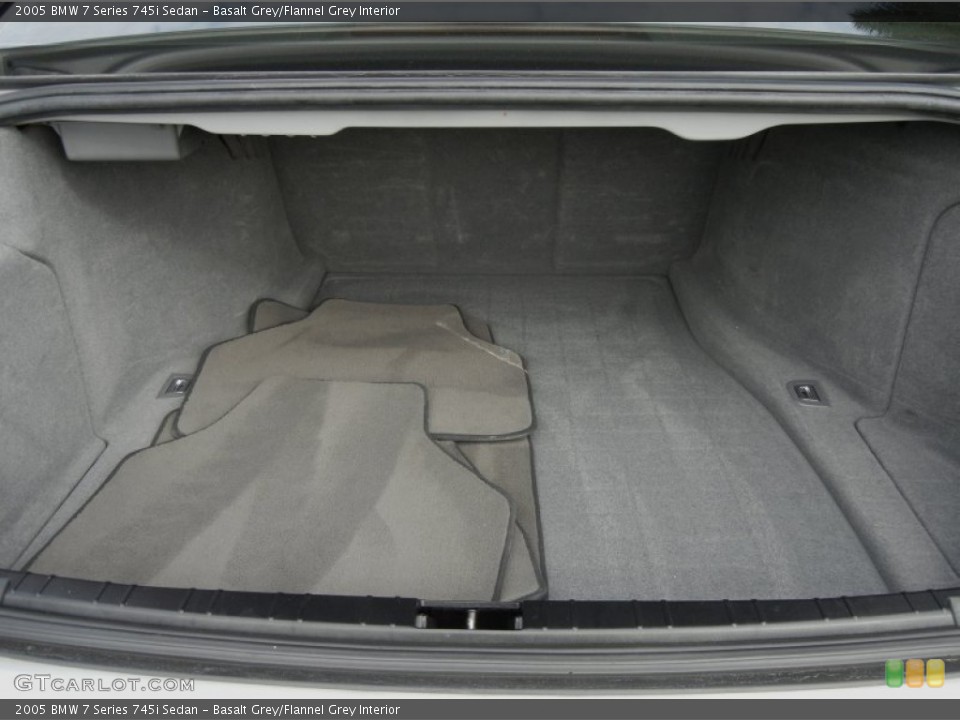 Basalt Grey/Flannel Grey Interior Trunk for the 2005 BMW 7 Series 745i Sedan #59000530