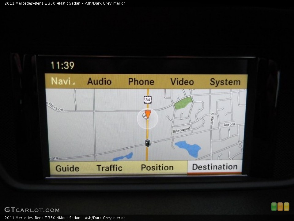 Ash/Dark Grey Interior Navigation for the 2011 Mercedes-Benz E 350 4Matic Sedan #59002410
