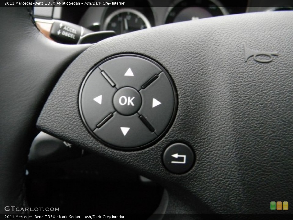 Ash/Dark Grey Interior Controls for the 2011 Mercedes-Benz E 350 4Matic Sedan #59002488