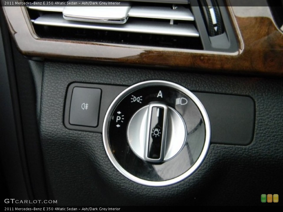 Ash/Dark Grey Interior Controls for the 2011 Mercedes-Benz E 350 4Matic Sedan #59002495