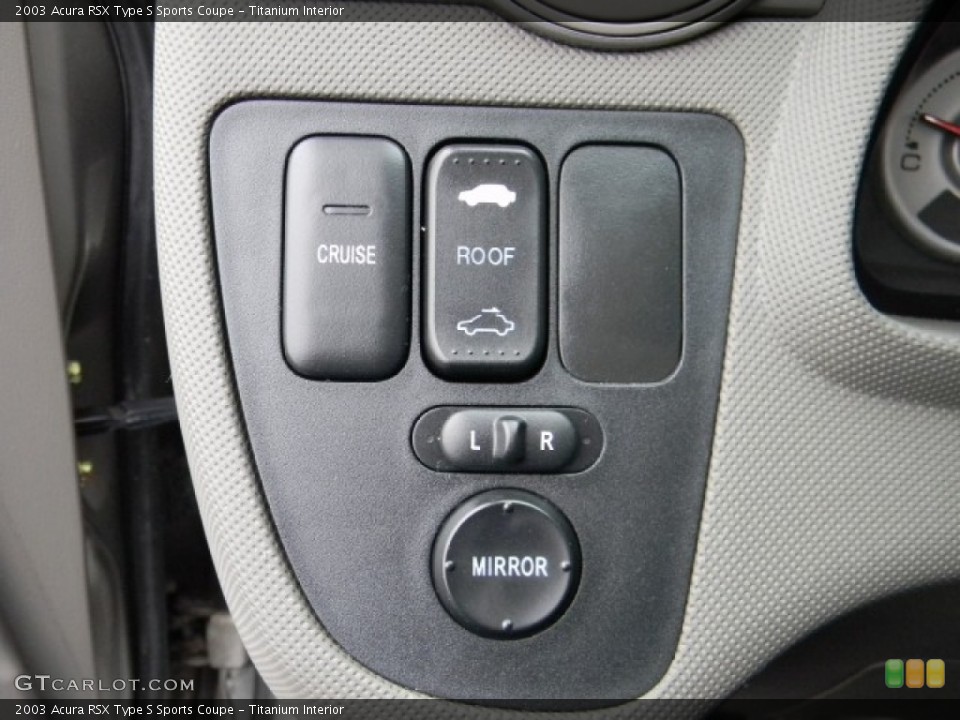 Titanium Interior Controls for the 2003 Acura RSX Type S Sports Coupe #59003038