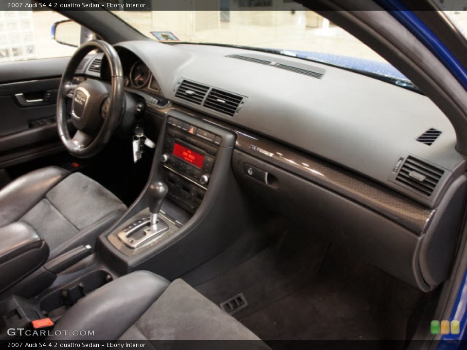 Ebony Interior Dashboard for the 2007 Audi S4 4.2 quattro Sedan #59003421