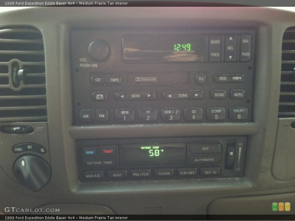 Medium Prairie Tan Interior Controls for the 1999 Ford Expedition Eddie Bauer 4x4 #59003766