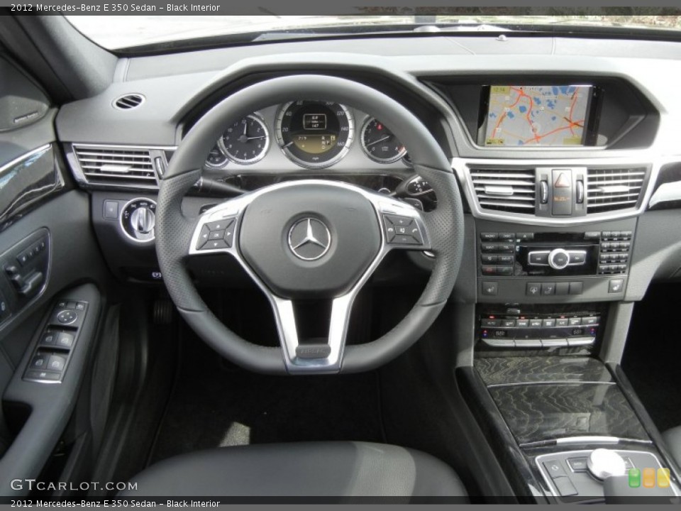 Black Interior Dashboard for the 2012 Mercedes-Benz E 350 Sedan #59004762