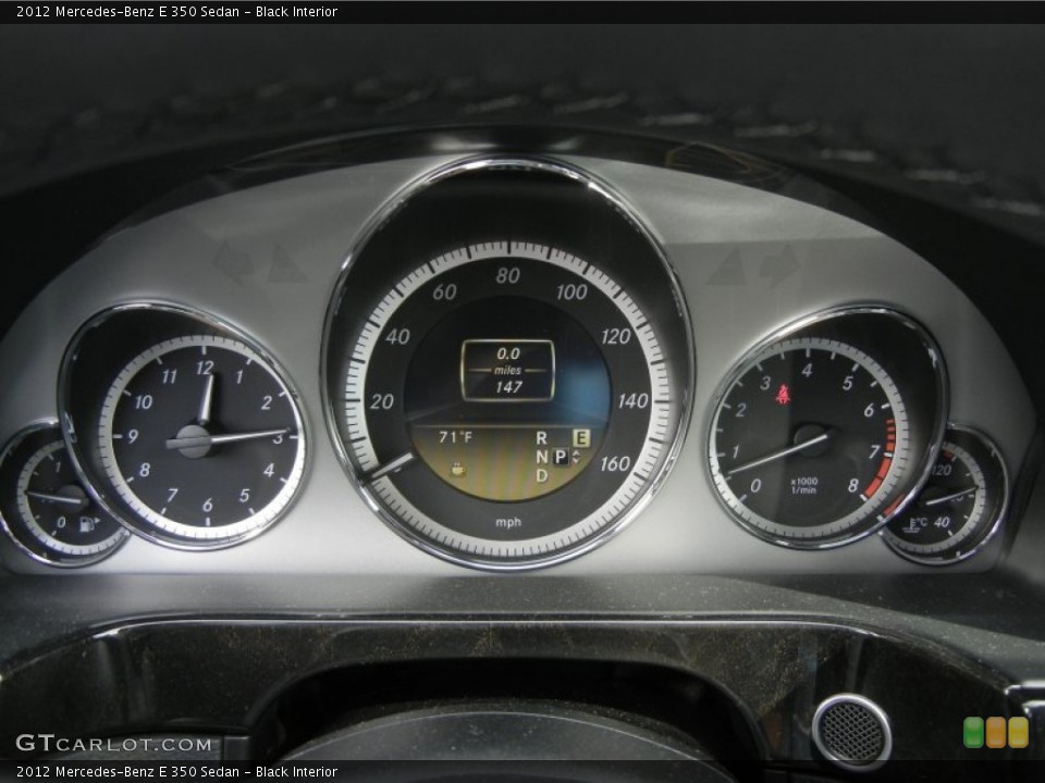 Black Interior Gauges for the 2012 Mercedes-Benz E 350 Sedan #59004771