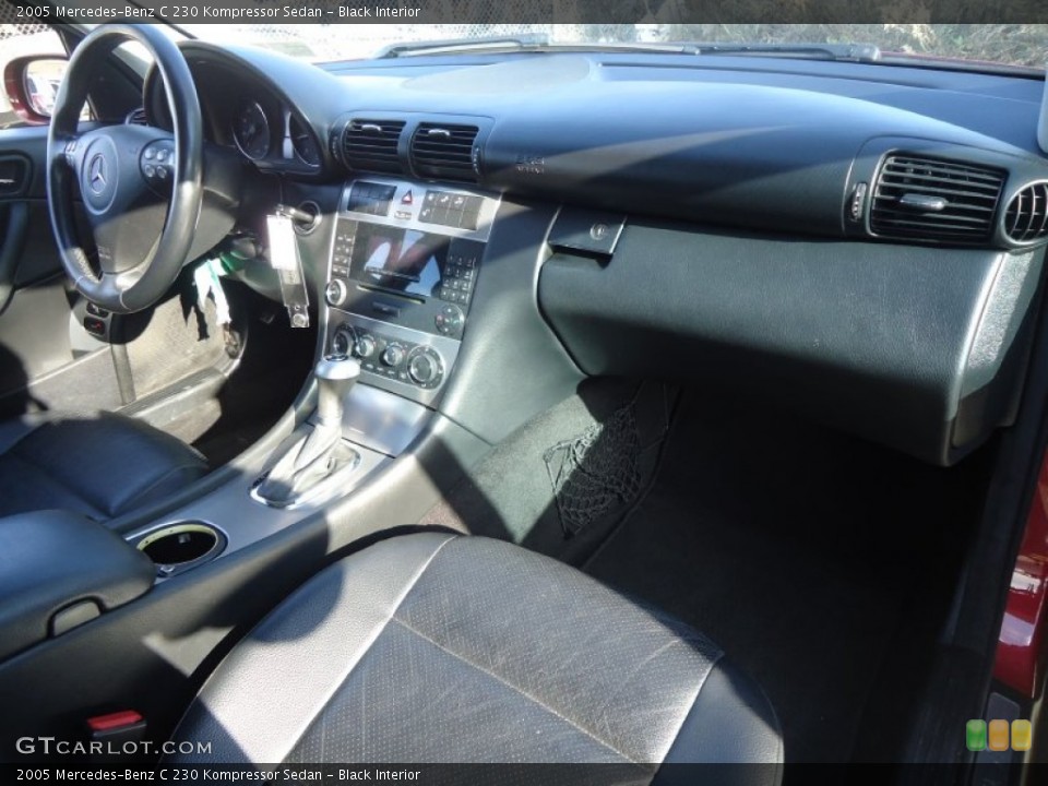 Black Interior Dashboard for the 2005 Mercedes-Benz C 230 Kompressor Sedan #59006676