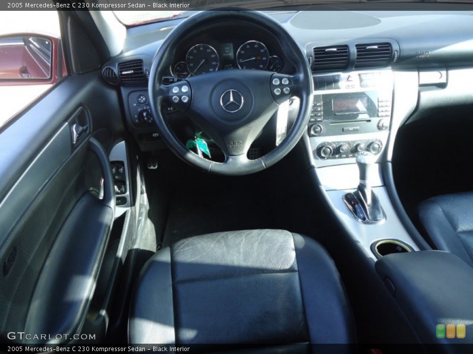 Black Interior Dashboard for the 2005 Mercedes-Benz C 230 Kompressor Sedan #59006787