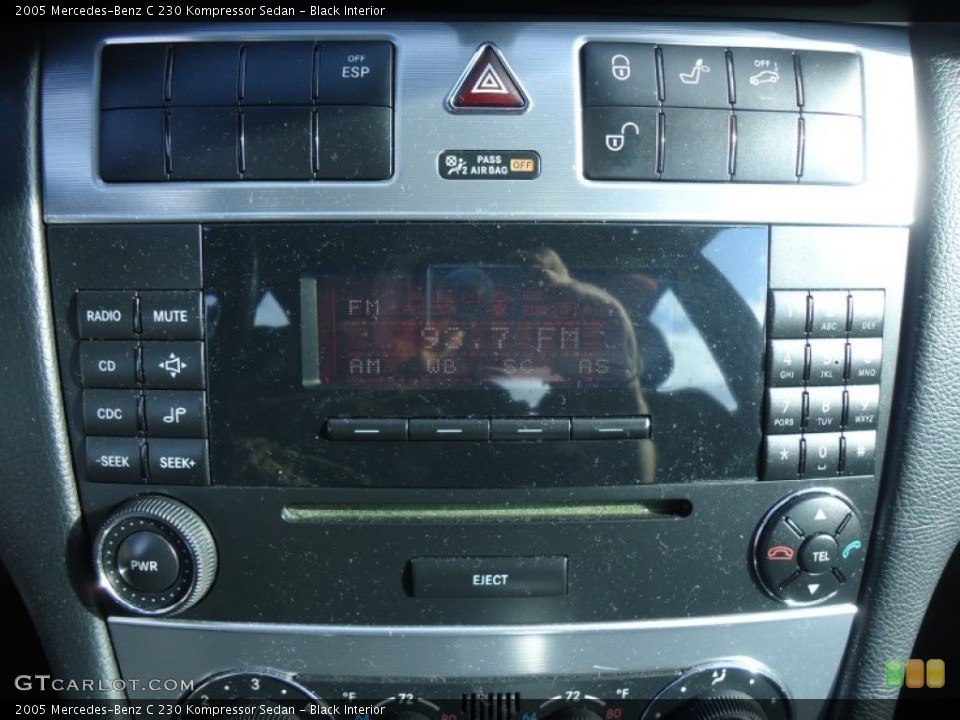 Black Interior Audio System for the 2005 Mercedes-Benz C 230 Kompressor Sedan #59006888