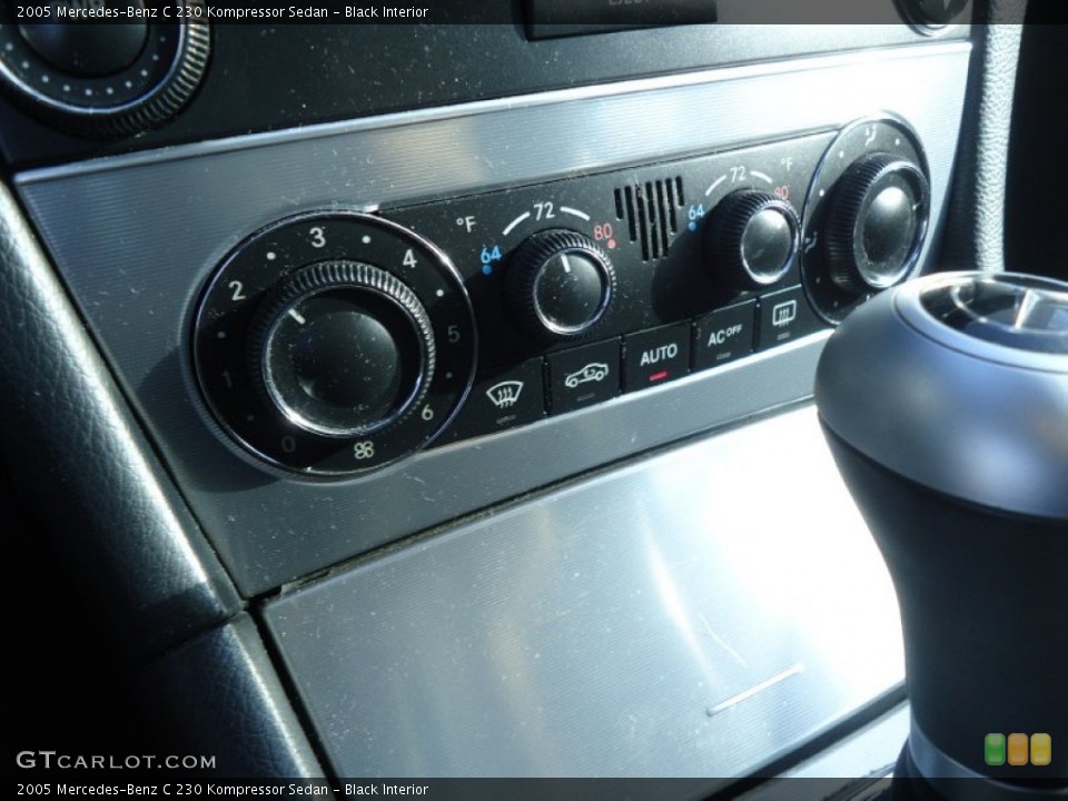 Black Interior Controls for the 2005 Mercedes-Benz C 230 Kompressor Sedan #59006897