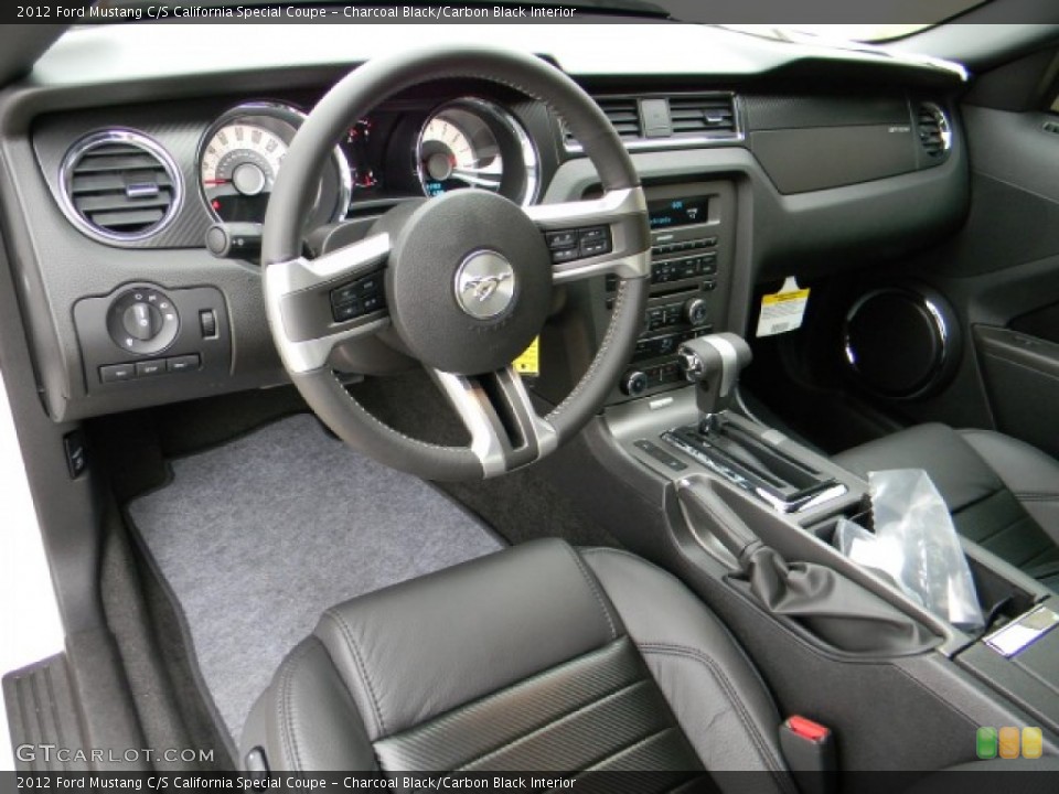 Charcoal Black/Carbon Black Interior Prime Interior for the 2012 Ford Mustang C/S California Special Coupe #59008590