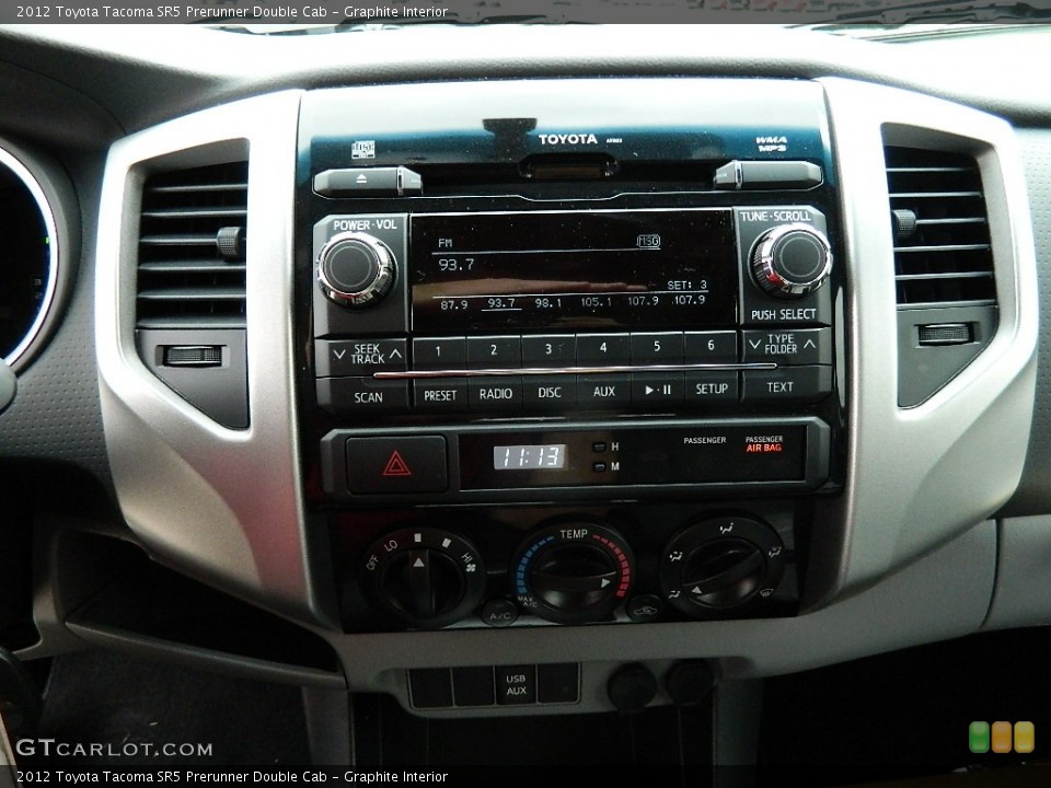 Graphite Interior Controls for the 2012 Toyota Tacoma SR5 Prerunner Double Cab #59010213