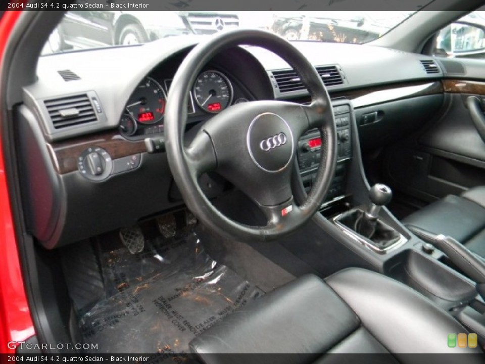 Black Interior Prime Interior for the 2004 Audi S4 4.2 quattro Sedan #59012657