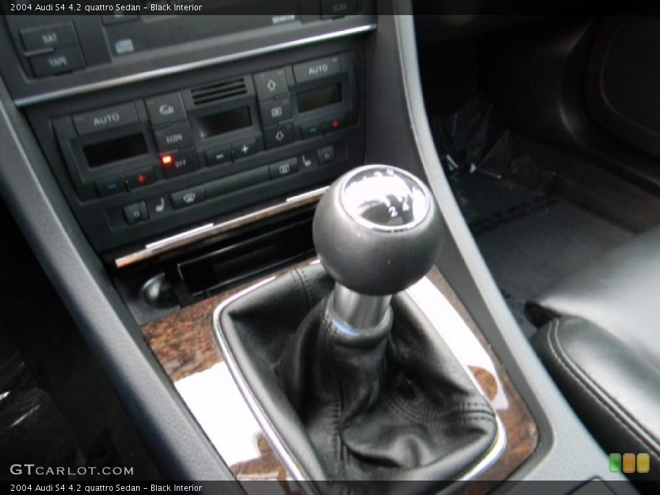Black Interior Transmission for the 2004 Audi S4 4.2 quattro Sedan #59012726
