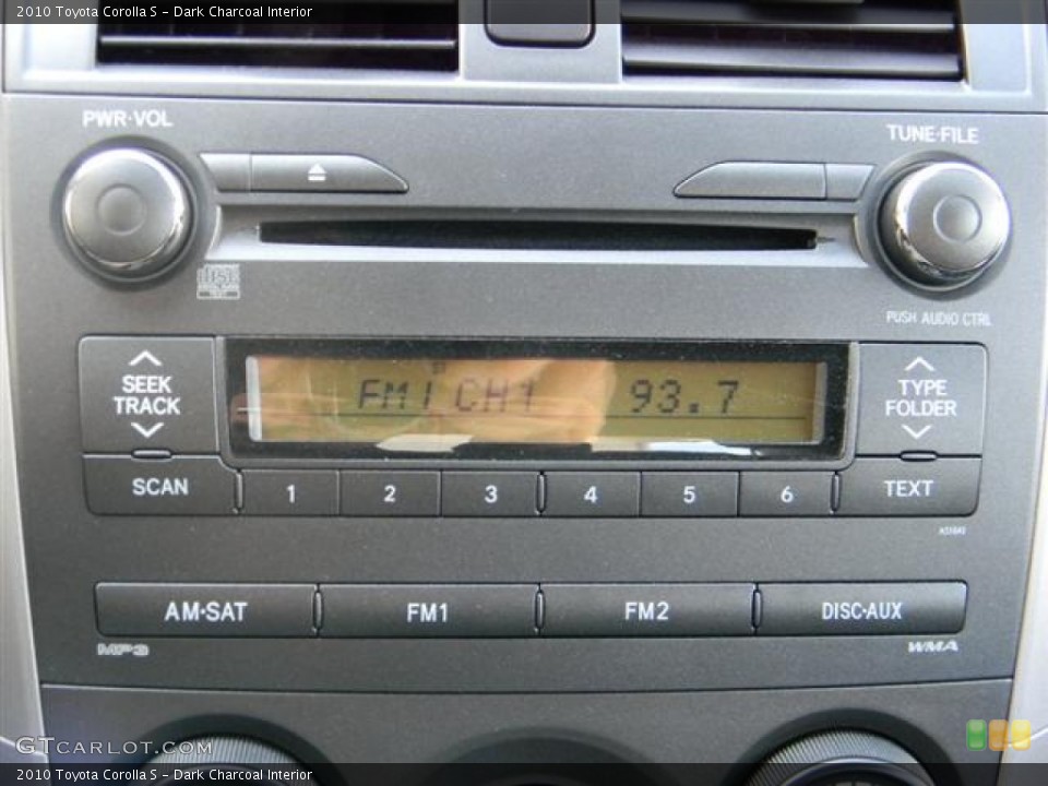 Dark Charcoal Interior Audio System for the 2010 Toyota Corolla S #59014070