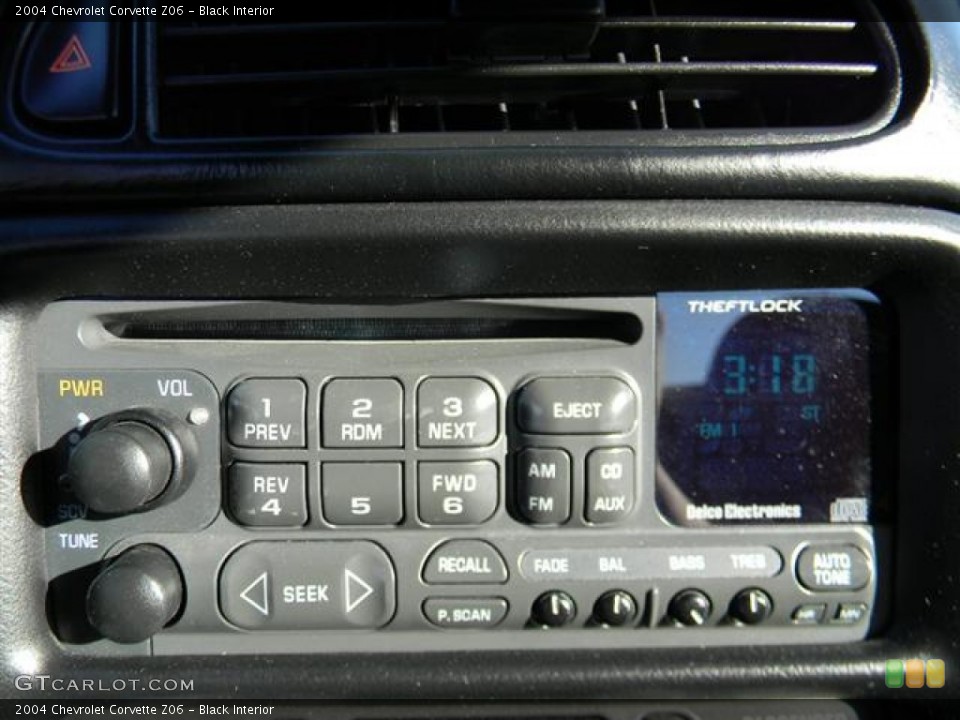 Black Interior Audio System for the 2004 Chevrolet Corvette Z06 #59016095