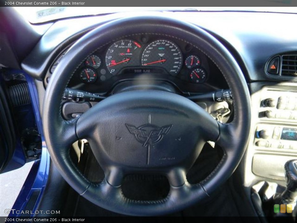 Black Interior Steering Wheel for the 2004 Chevrolet Corvette Z06 #59016110