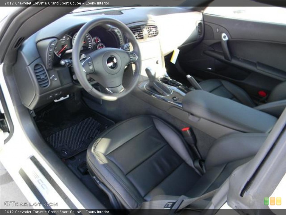Ebony Interior Photo for the 2012 Chevrolet Corvette Grand Sport Coupe #59016833