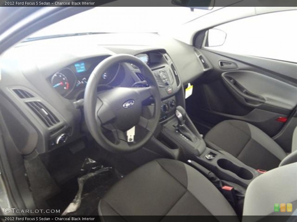 Charcoal Black Interior Prime Interior for the 2012 Ford Focus S Sedan #59017583