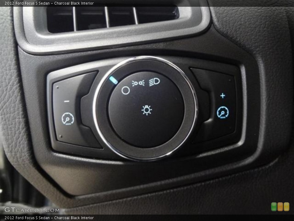 Charcoal Black Interior Controls for the 2012 Ford Focus S Sedan #59017677