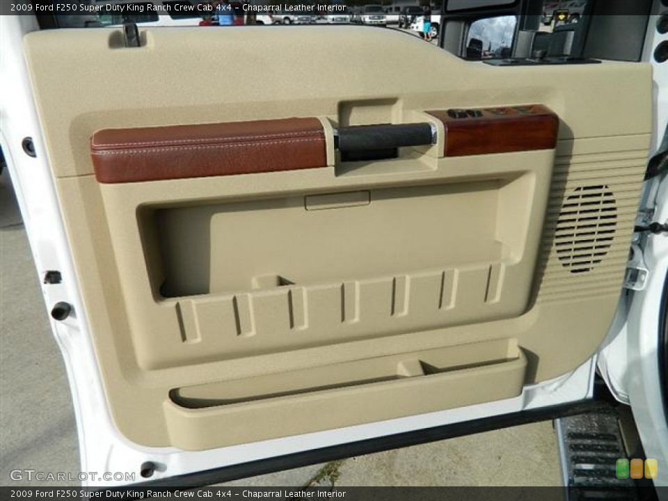 Chaparral Leather Interior Door Panel for the 2009 Ford F250 Super Duty King Ranch Crew Cab 4x4 #59017694