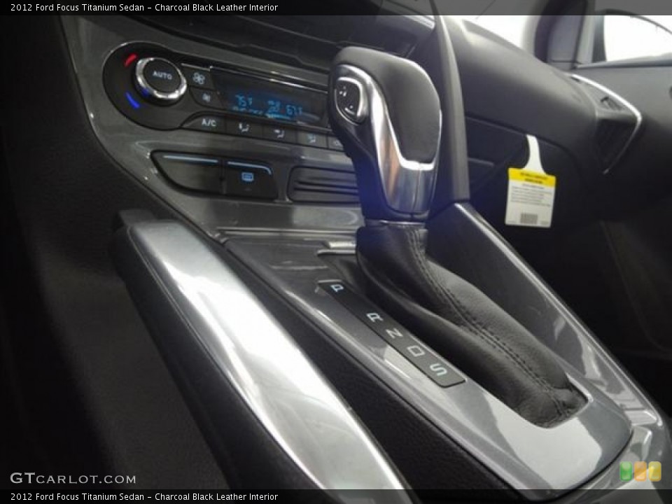 Charcoal Black Leather Interior Transmission for the 2012 Ford Focus Titanium Sedan #59017802