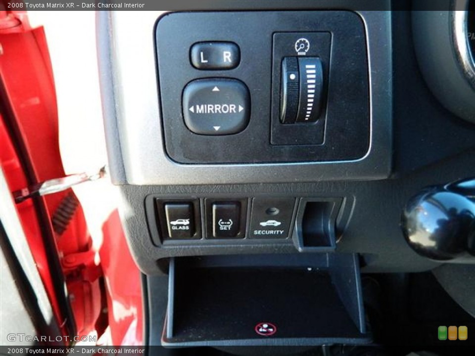 Dark Charcoal Interior Controls for the 2008 Toyota Matrix XR #59017880