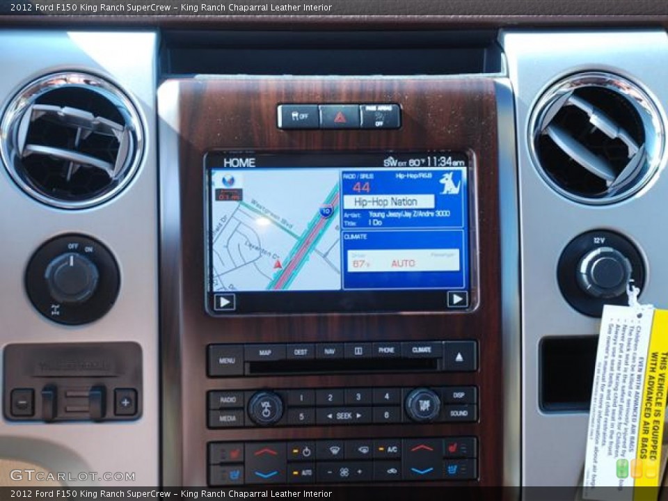 King Ranch Chaparral Leather Interior Navigation for the 2012 Ford F150 King Ranch SuperCrew #59018561