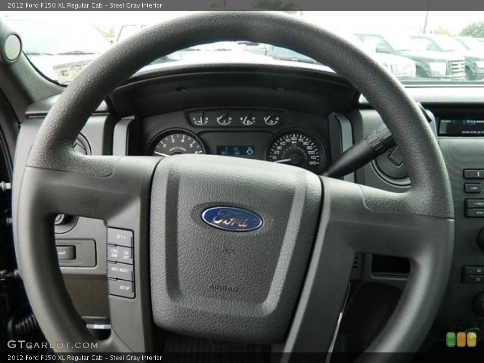Steel Gray Interior Steering Wheel for the 2012 Ford F150 XL Regular Cab #59019815