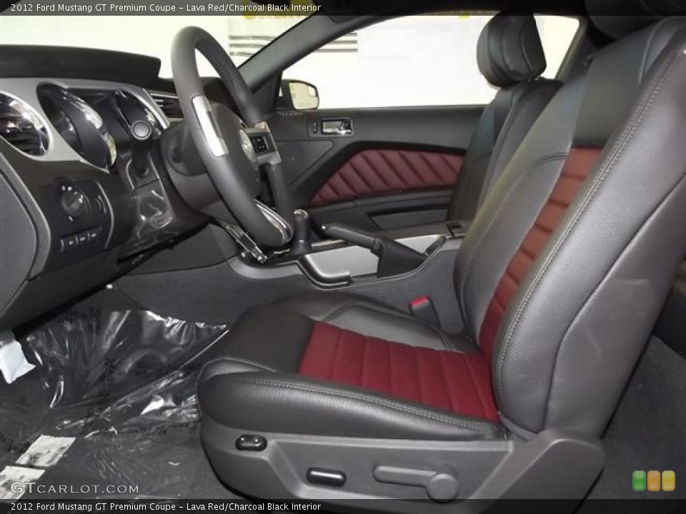 Lava Red/Charcoal Black Interior Photo for the 2012 Ford Mustang GT Premium Coupe #59020949