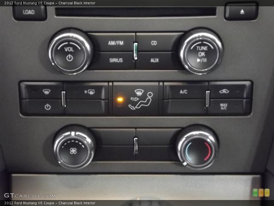 Charcoal Black Interior Controls for the 2012 Ford Mustang V6 Coupe #59021039