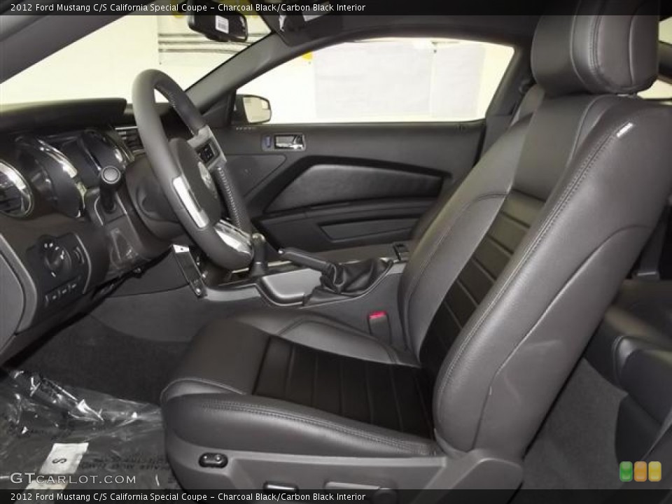 Charcoal Black/Carbon Black Interior Photo for the 2012 Ford Mustang C/S California Special Coupe #59021234
