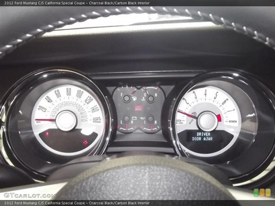 Charcoal Black/Carbon Black Interior Gauges for the 2012 Ford Mustang C/S California Special Coupe #59021255