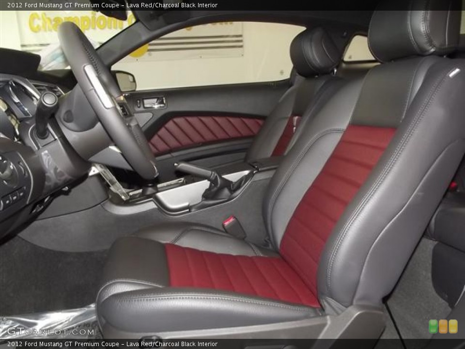 Lava Red/Charcoal Black Interior Photo for the 2012 Ford Mustang GT Premium Coupe #59021456
