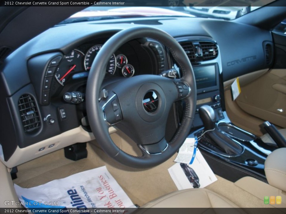 Cashmere Interior Dashboard for the 2012 Chevrolet Corvette Grand Sport Convertible #59023525