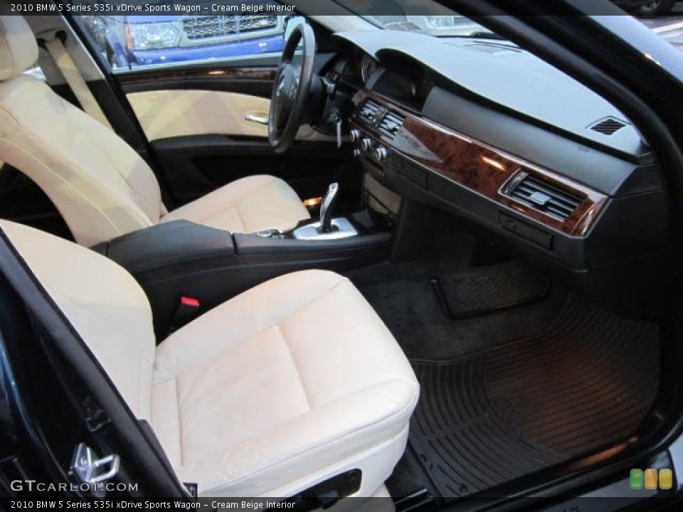 Cream Beige Interior Photo for the 2010 BMW 5 Series 535i xDrive Sports Wagon #59024606
