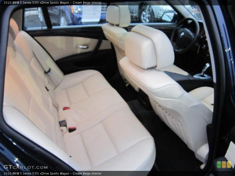 Cream Beige Interior Photo for the 2010 BMW 5 Series 535i xDrive Sports Wagon #59024622