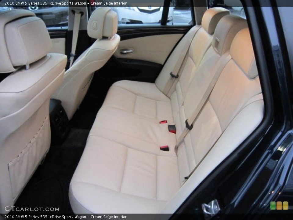 Cream Beige Interior Photo for the 2010 BMW 5 Series 535i xDrive Sports Wagon #59024640
