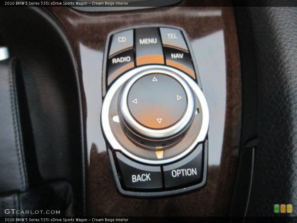 Cream Beige Interior Controls for the 2010 BMW 5 Series 535i xDrive Sports Wagon #59024673