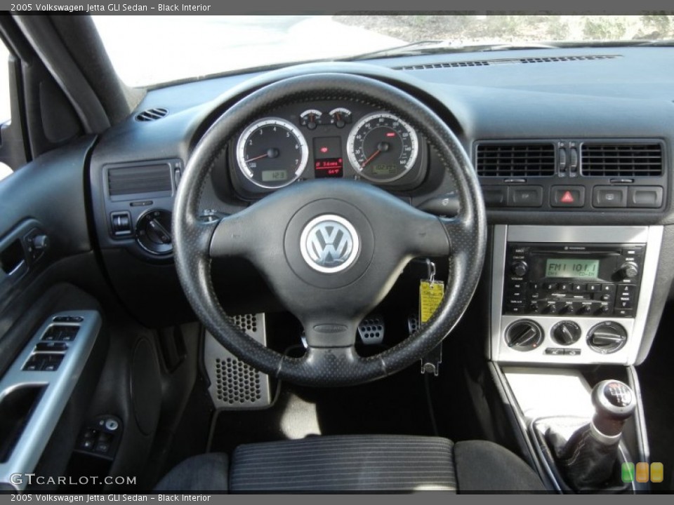 Black Interior Steering Wheel for the 2005 Volkswagen Jetta GLI Sedan #59025183