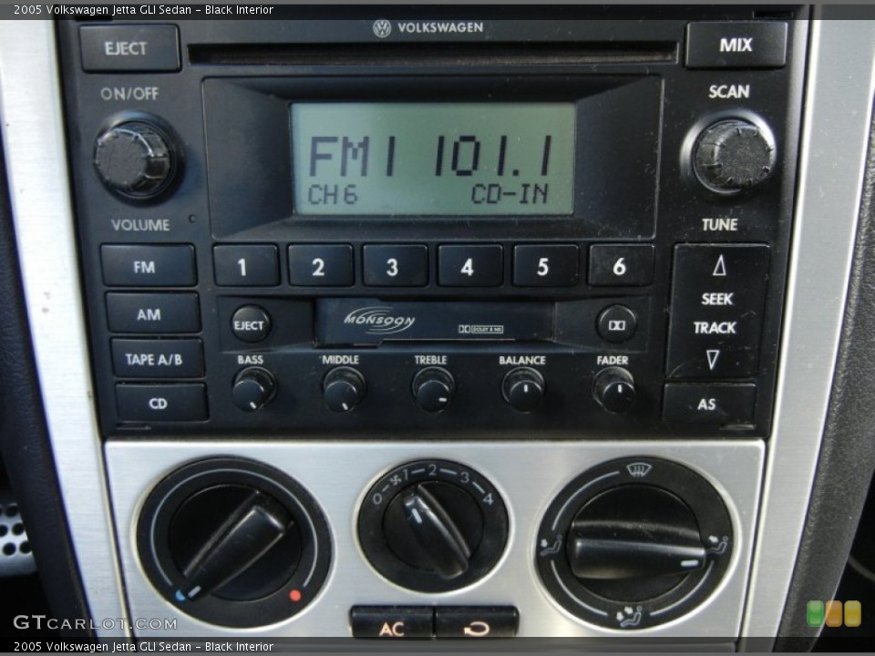 Black Interior Controls for the 2005 Volkswagen Jetta GLI Sedan #59025208