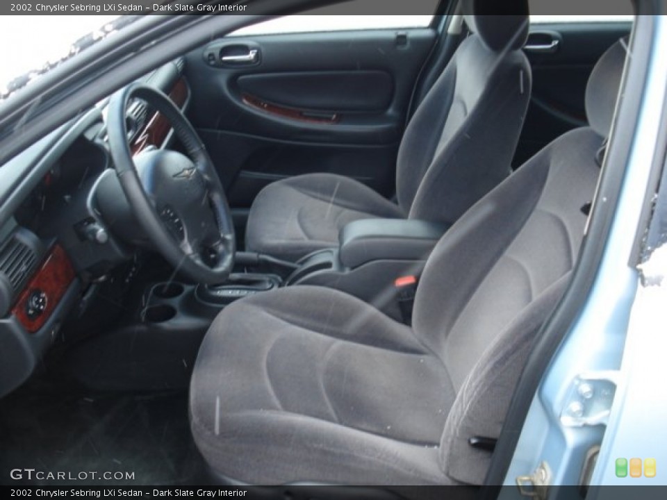 Dark Slate Gray Interior Photo for the 2002 Chrysler Sebring LXi Sedan #59028010