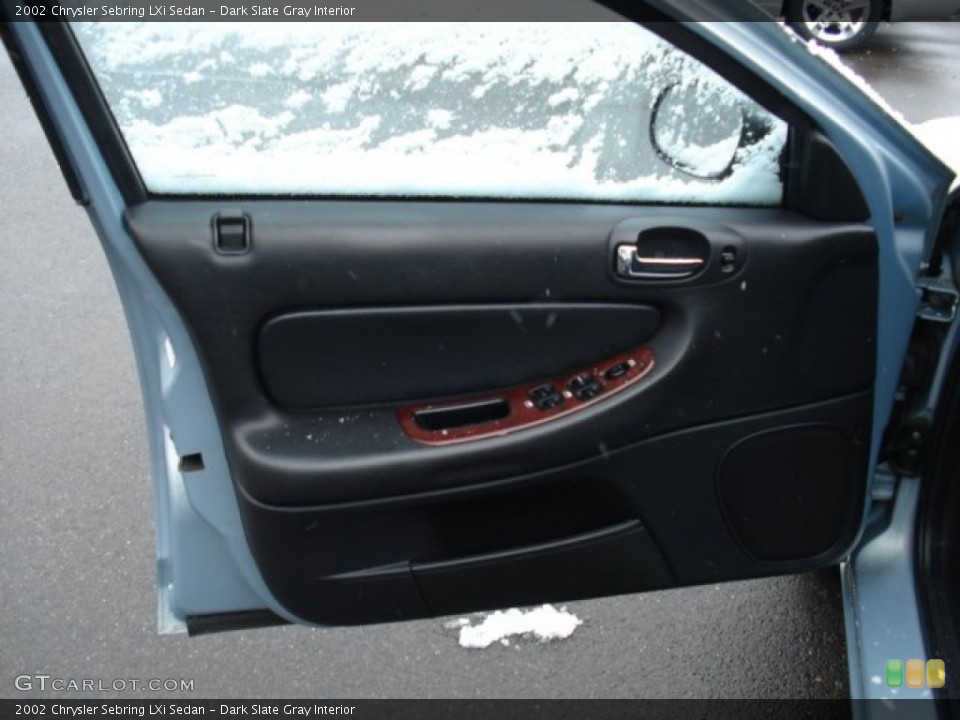 Dark Slate Gray Interior Door Panel for the 2002 Chrysler Sebring LXi Sedan #59028019