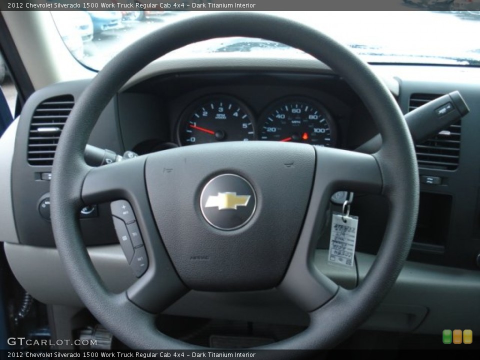 Dark Titanium Interior Steering Wheel for the 2012 Chevrolet Silverado 1500 Work Truck Regular Cab 4x4 #59030083