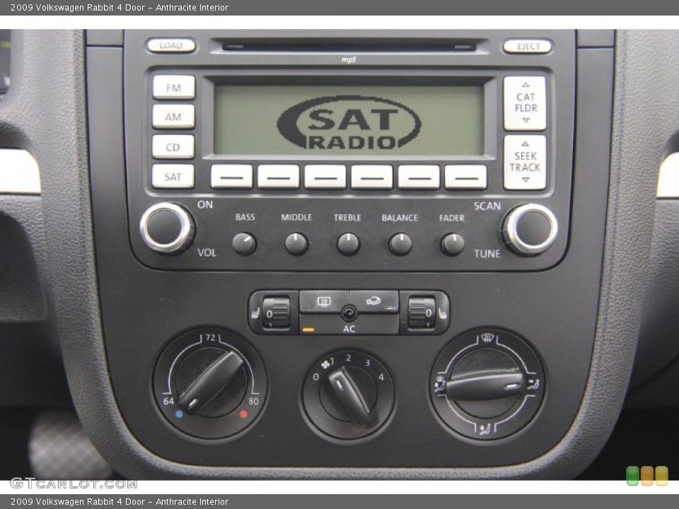 Anthracite Interior Controls for the 2009 Volkswagen Rabbit 4 Door #59030146