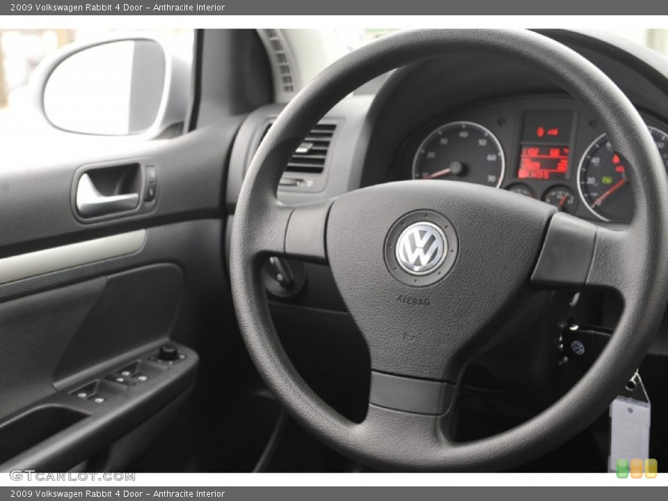 Anthracite Interior Steering Wheel for the 2009 Volkswagen Rabbit 4 Door #59030204