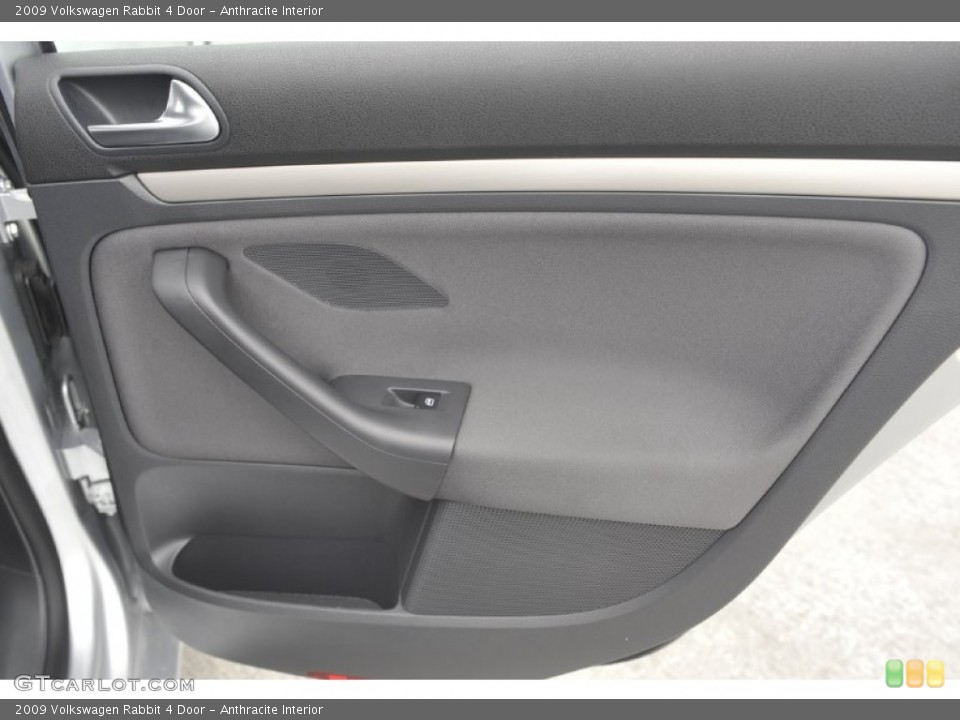 Anthracite Interior Door Panel for the 2009 Volkswagen Rabbit 4 Door #59030212
